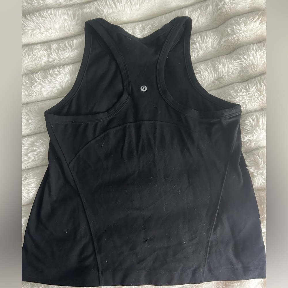 lululemon athletica Women's Sleek Black Tank Top - Picture 5 of 5
